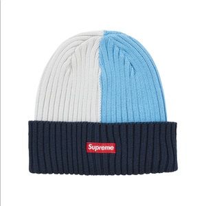 Supreme overdyed Beanie(SS20）Mixed Blue